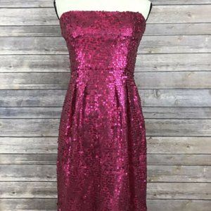 Pink Sequin BCBG cocktail dress